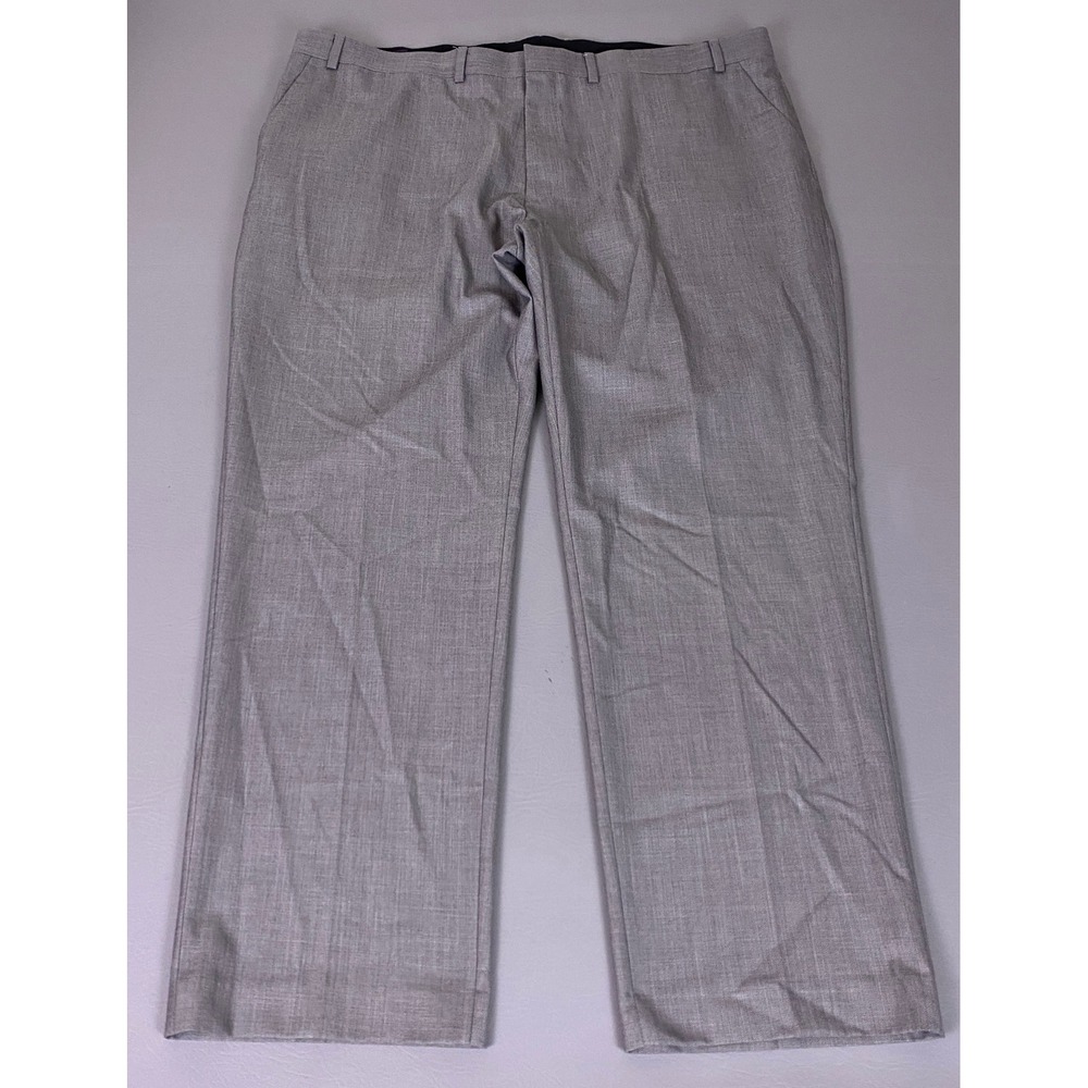 Dockers Dress Pants Men's Size 42x30 Gray Heathered Straight Leg Trousers